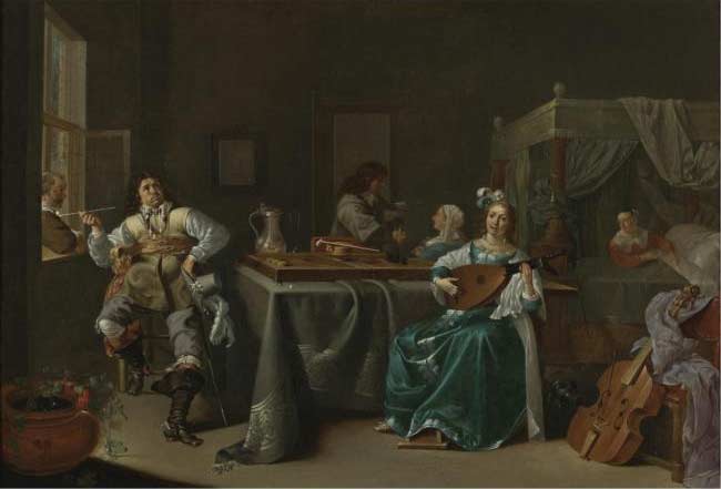 A Merry Company in an Interior by Jacob Duck