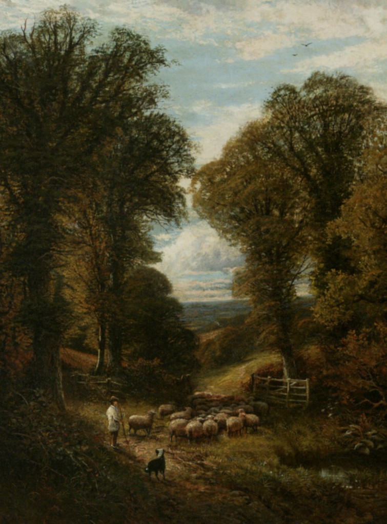 A Surrey Lane by Alfred Glendening