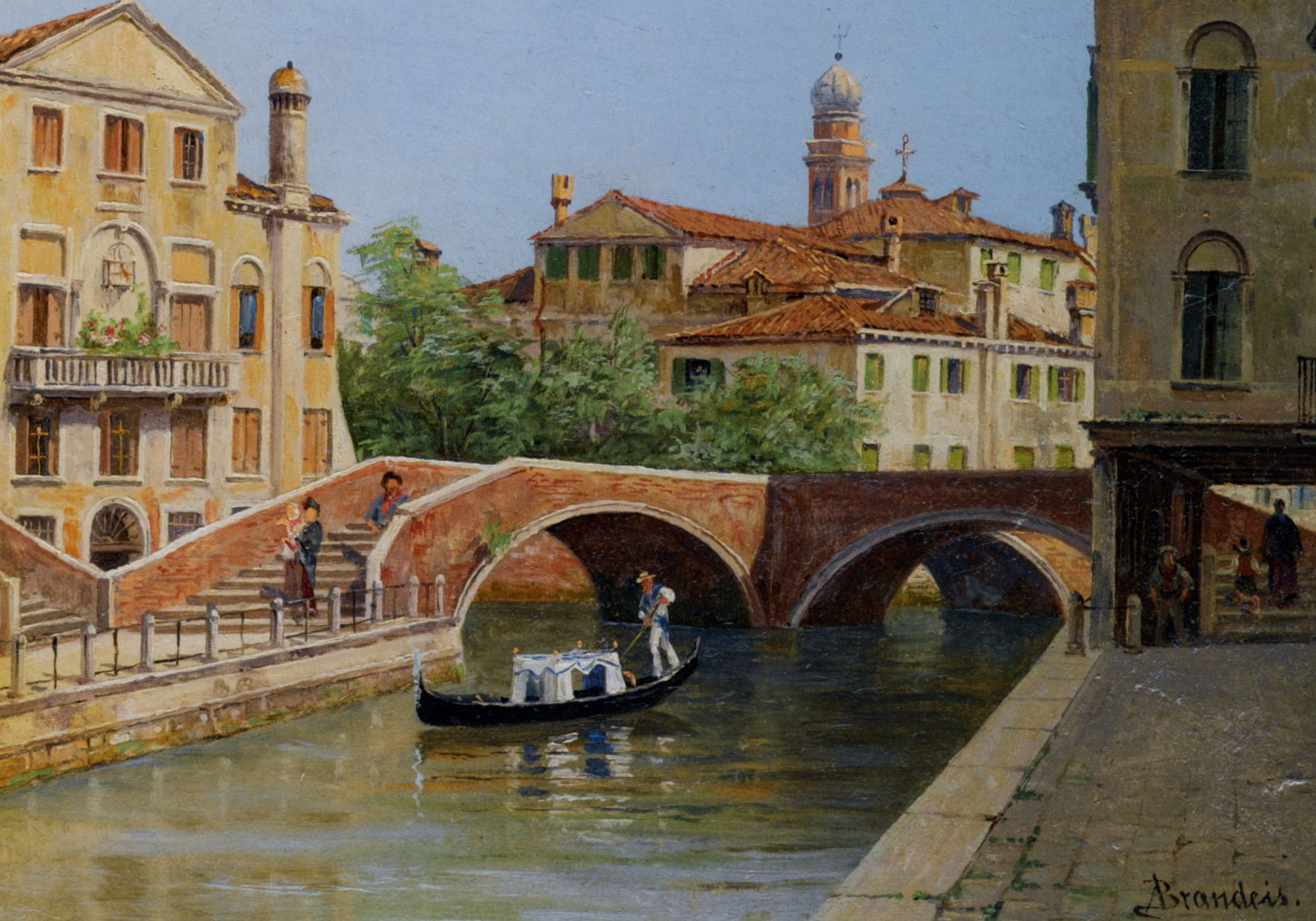 A Venetian Bridge by Antonietta Brandeis