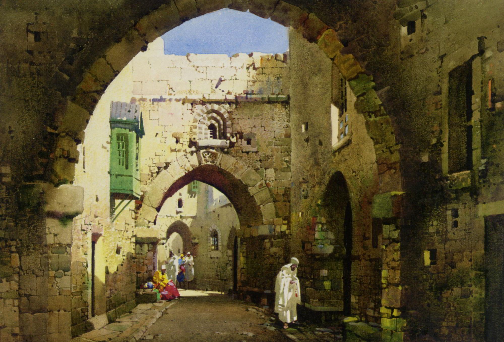 A street in Jerusalem by Charles Leaver