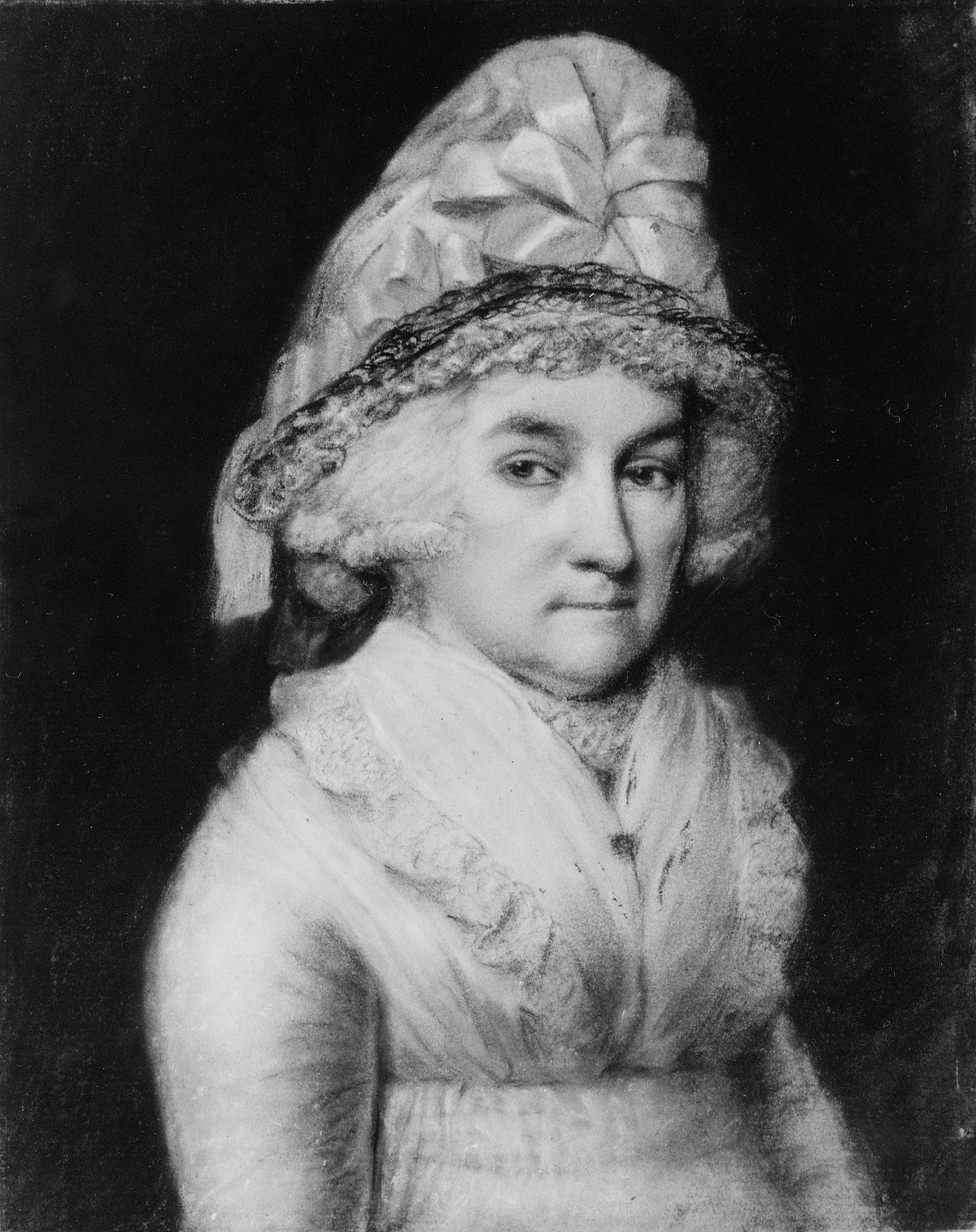 Abigail Smith Adams by James Sharples-Portrait Painting