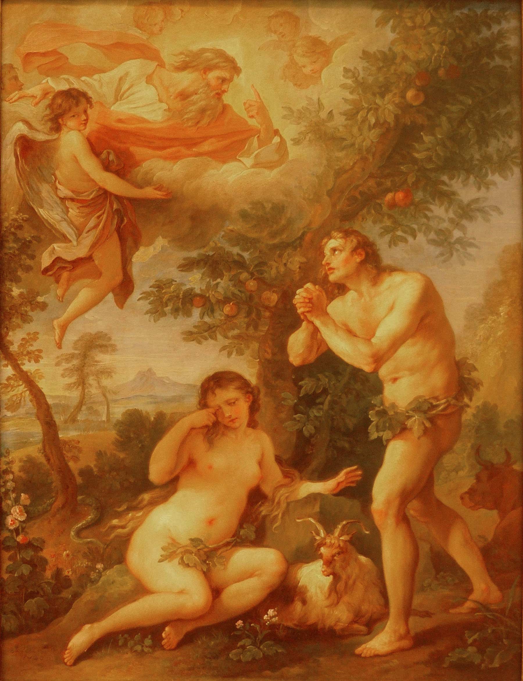 Adam and Eve by Charles Joseph Natoire