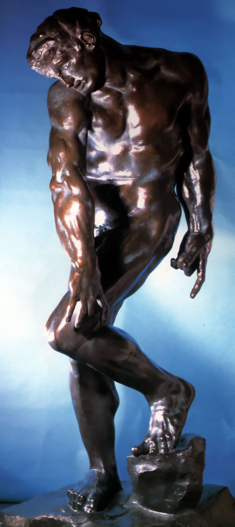 Adam by Auguste Rodin-Sculpture
