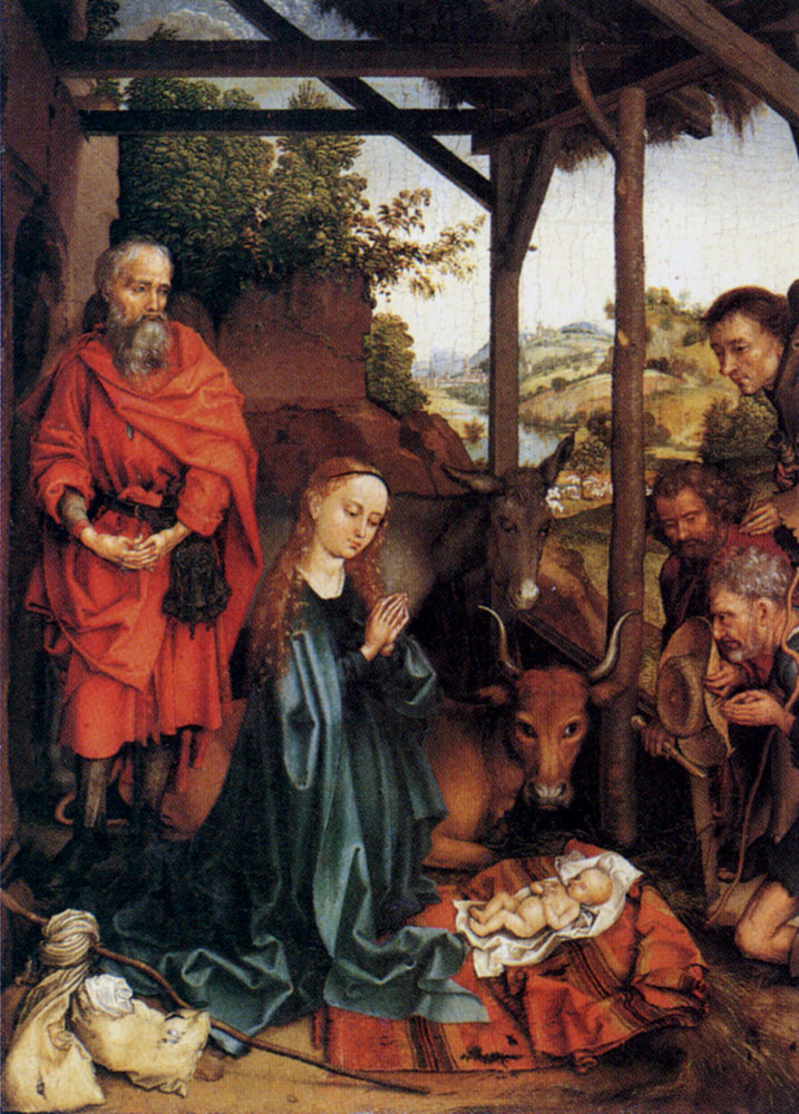 Adoration Of The Shepherds by Martin Schongauer-Oil Painting