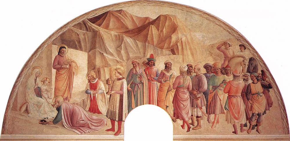 Adoration of the Magi by Benozzo di Lese di Sandro Gozzoli-History Painting