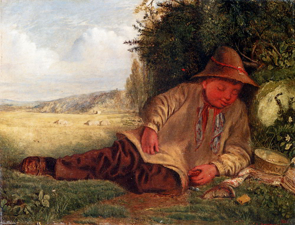 Afternoon Rest by James Smetham-English Painting