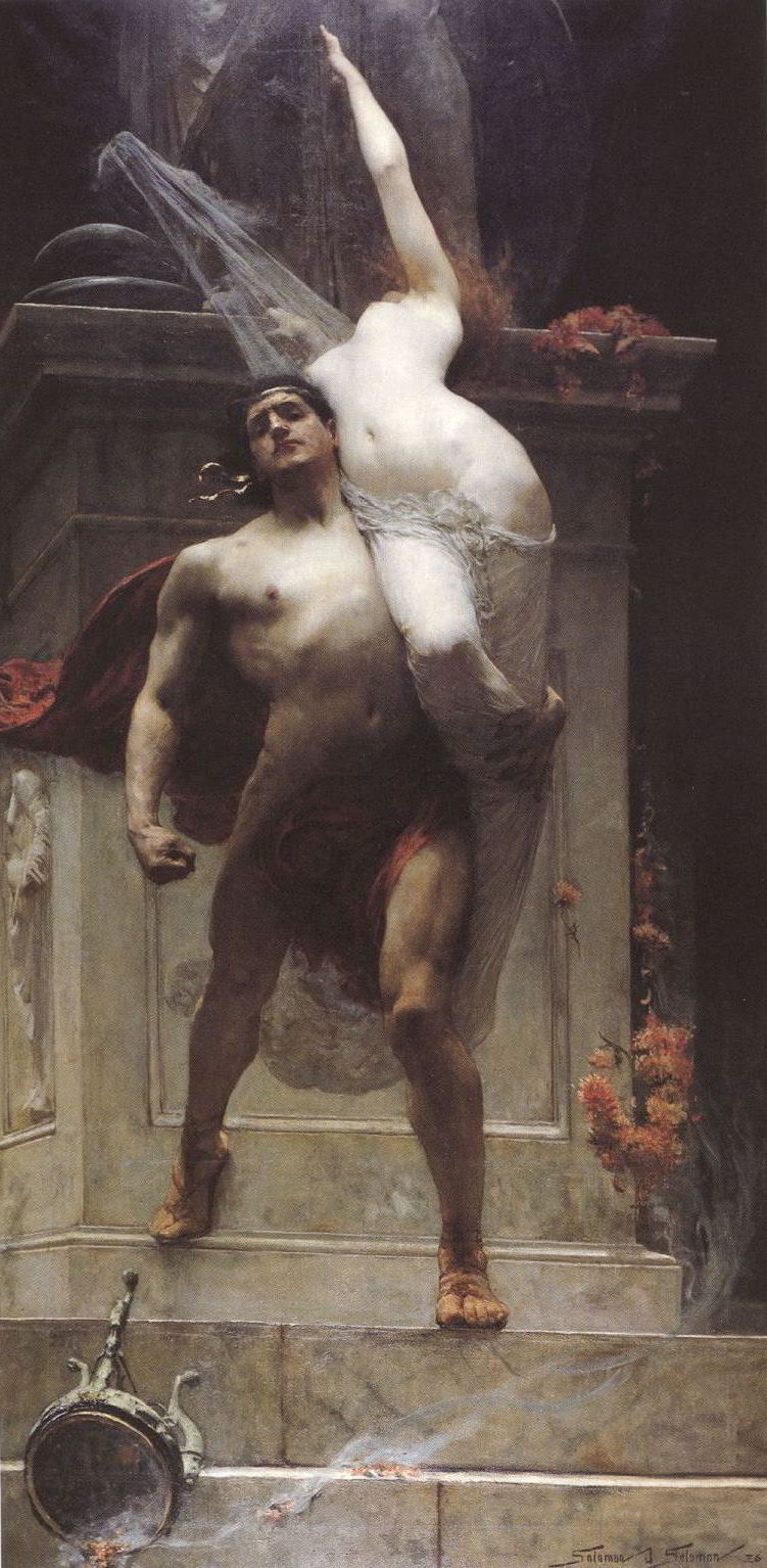 Ajax and Cassandra by Solomon Joseph Solomon-English Painting
