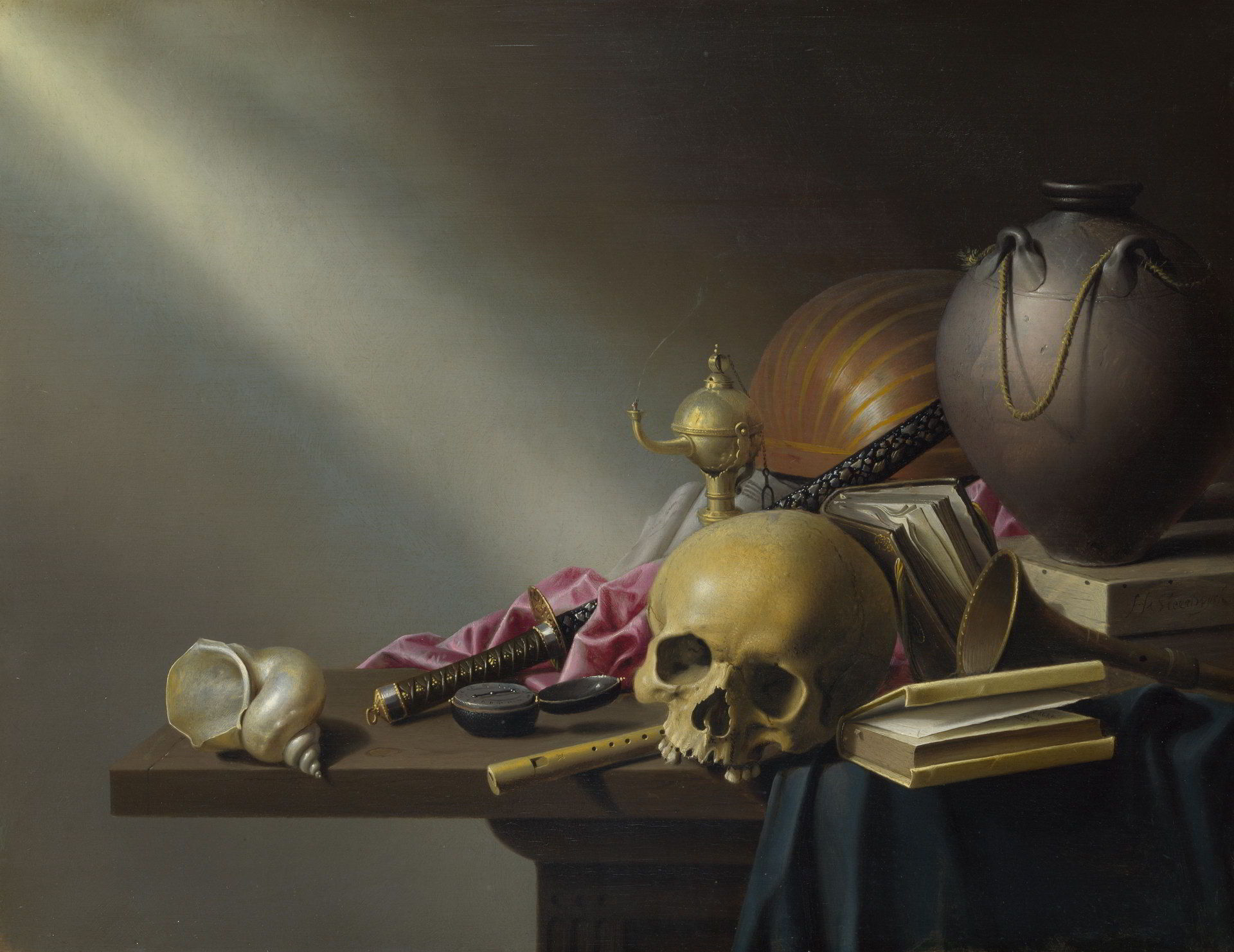 An Allegory of the Vanities of the Human life by Harmen Steenwijck-Still Life Painting