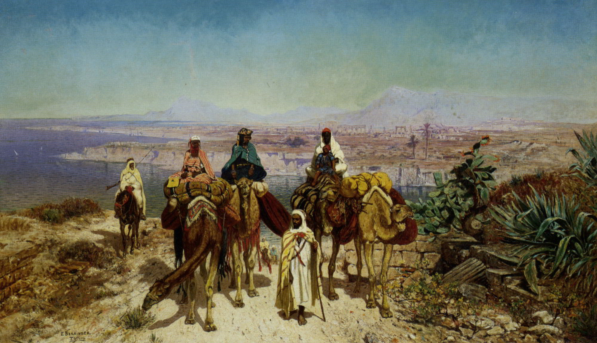 An Arab Caravan by Edmund Berninger