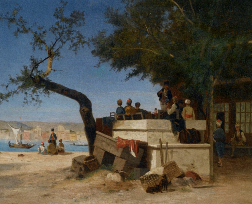 An Eastern Cafe by Charles Theodore Frere