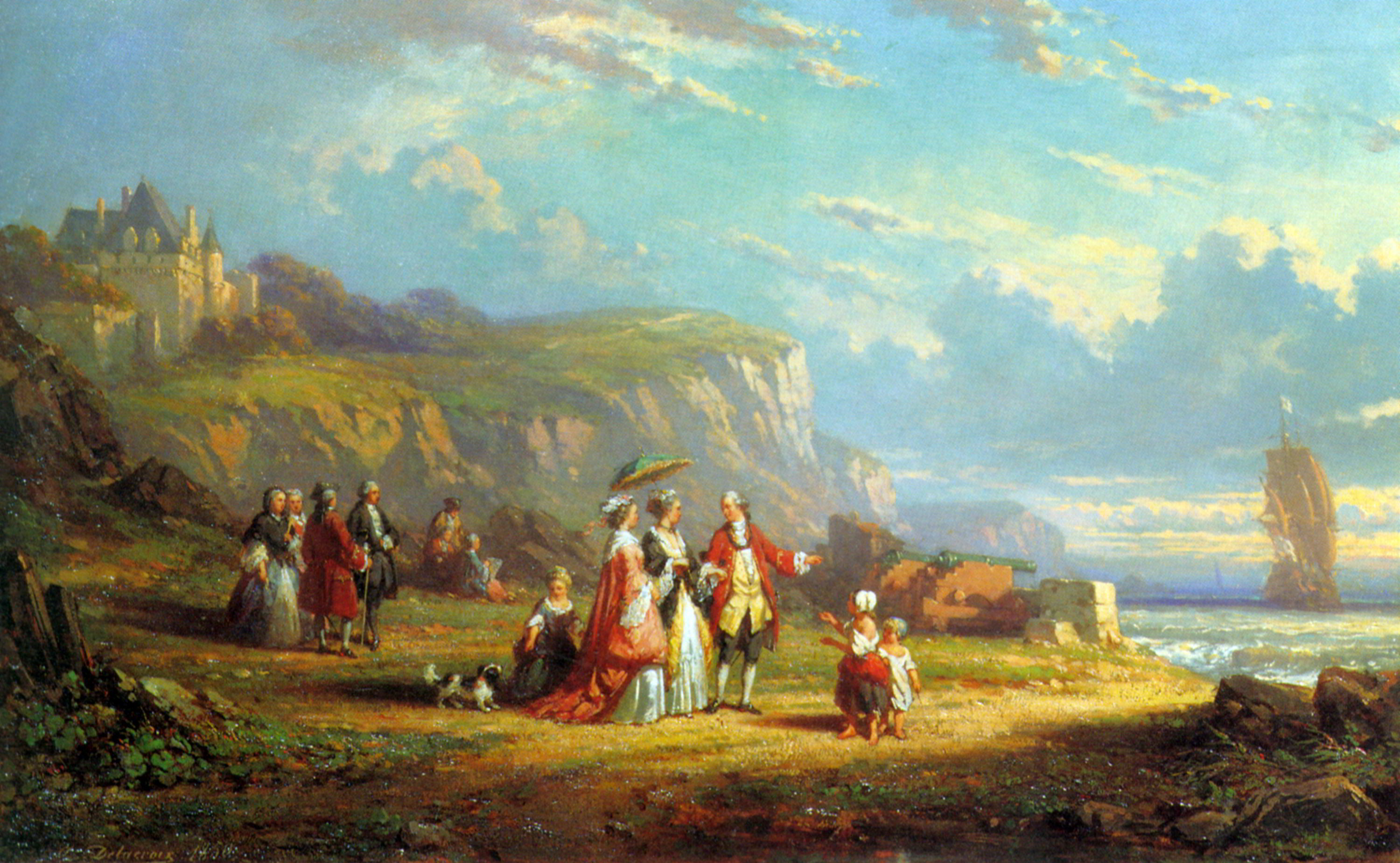 Au bord de mer by Auguste Delacroix