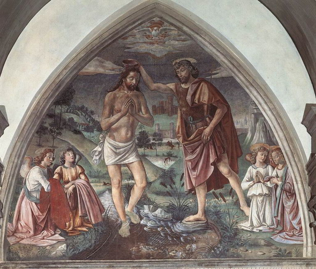 Baptism of Christ by Domenico Ghirlandaio