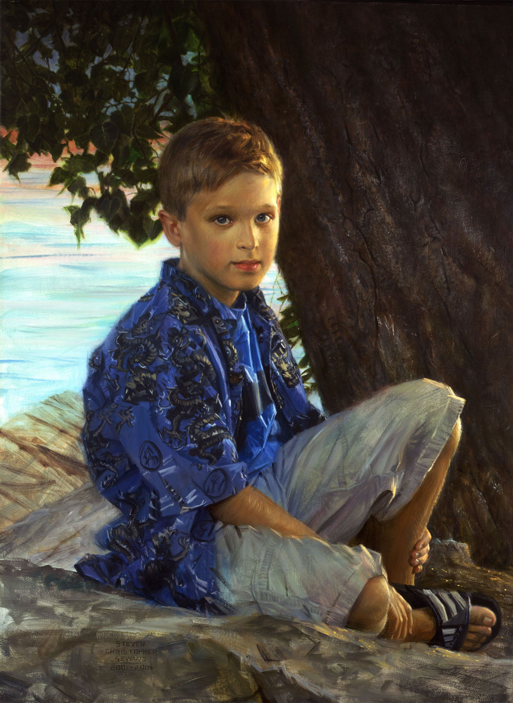 Brett Carr by Steven Christopher Seward-Portrait Painting