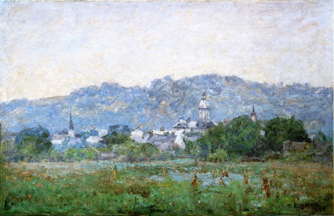 Brookville by Theodore Clement Steele-Oil Painting