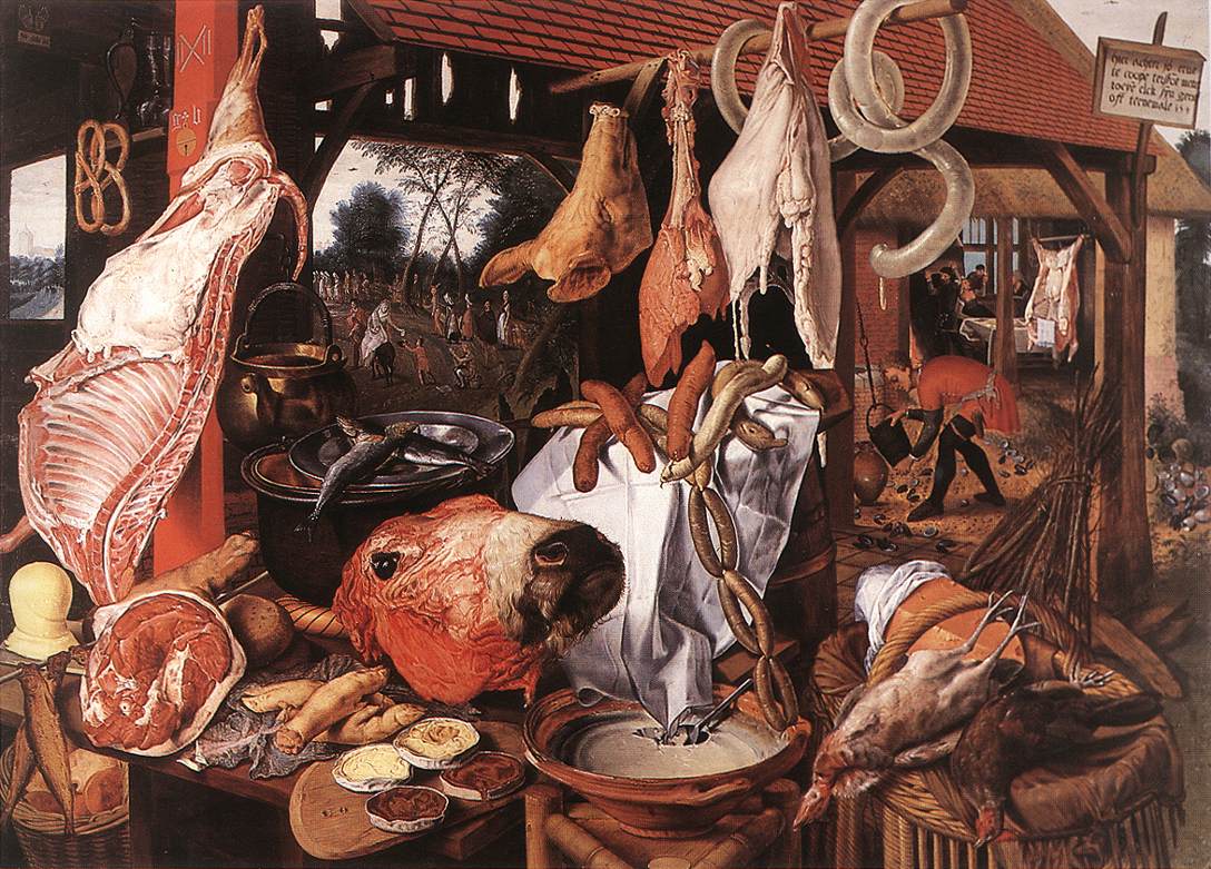 Butcher's Stall by Pieter Aertsen-Oil Painting