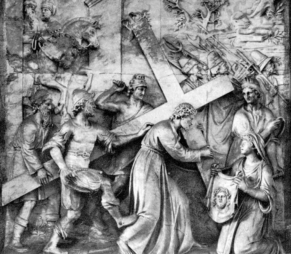 Christ Carrying the Cross by Cornelis Floris-Sculpture