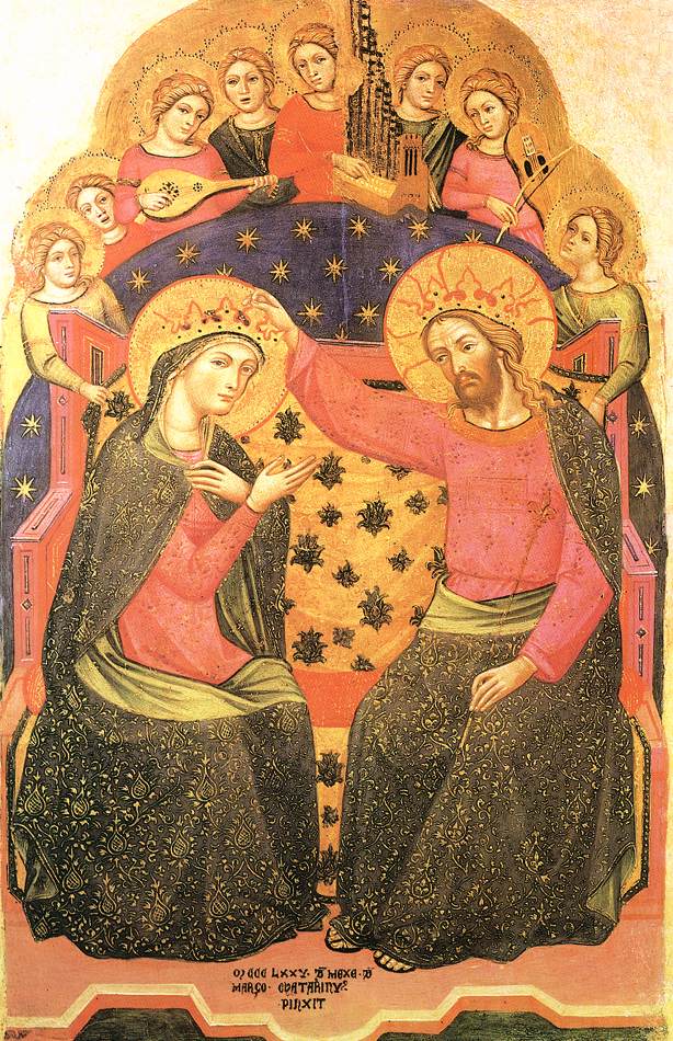 Coronation of the Virgin by Catarino-History Painting