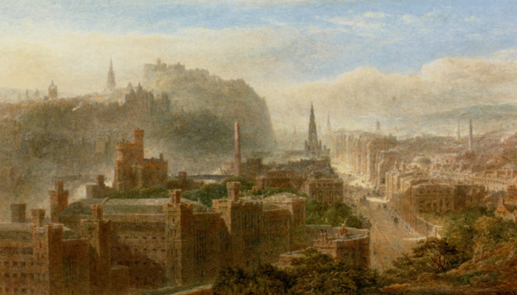 Edinburgh from Carlton Hill by Edward Angelo Goodall