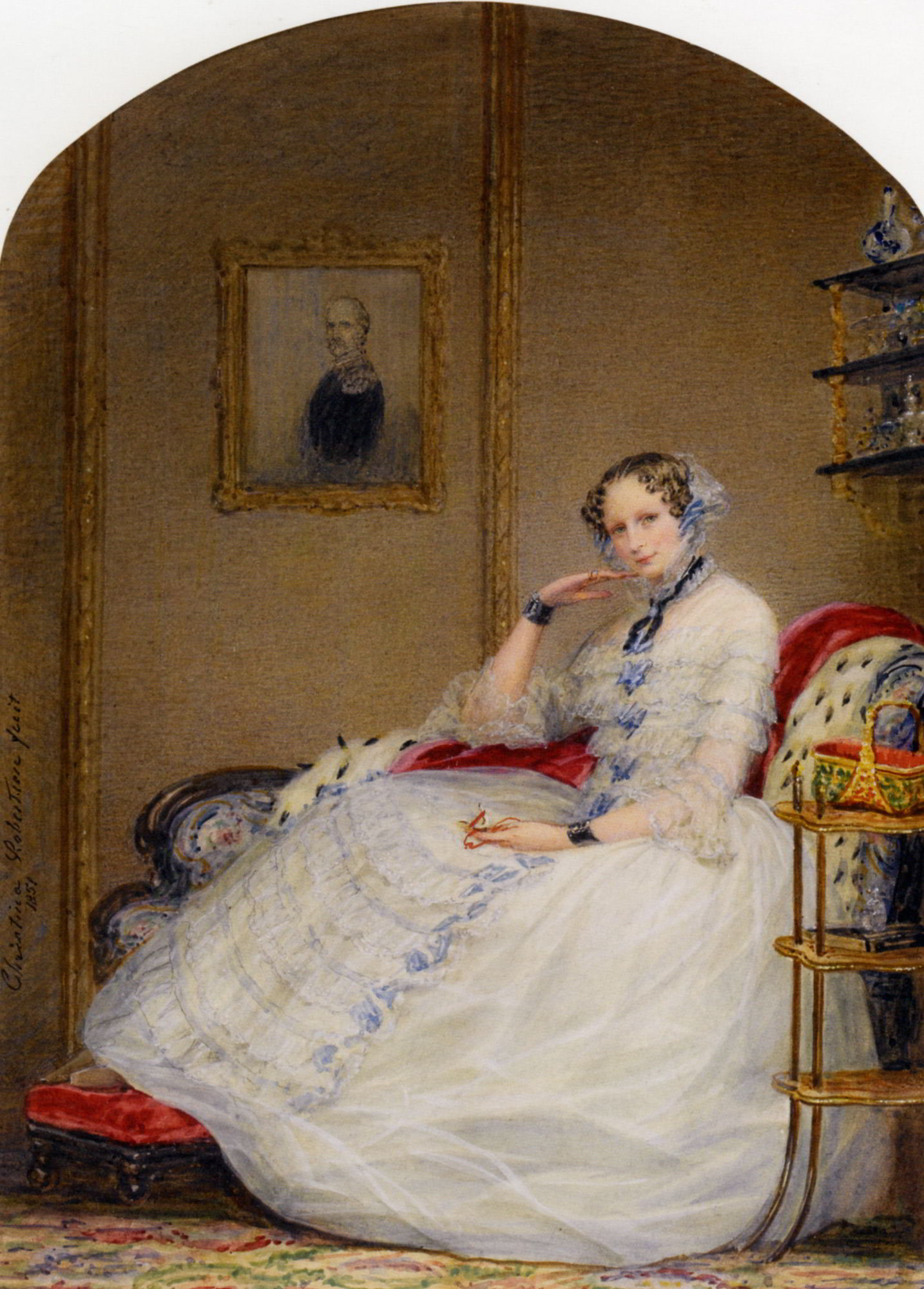 Empress Alexandria Fedorovna by Christina Robertson-Russian Painting