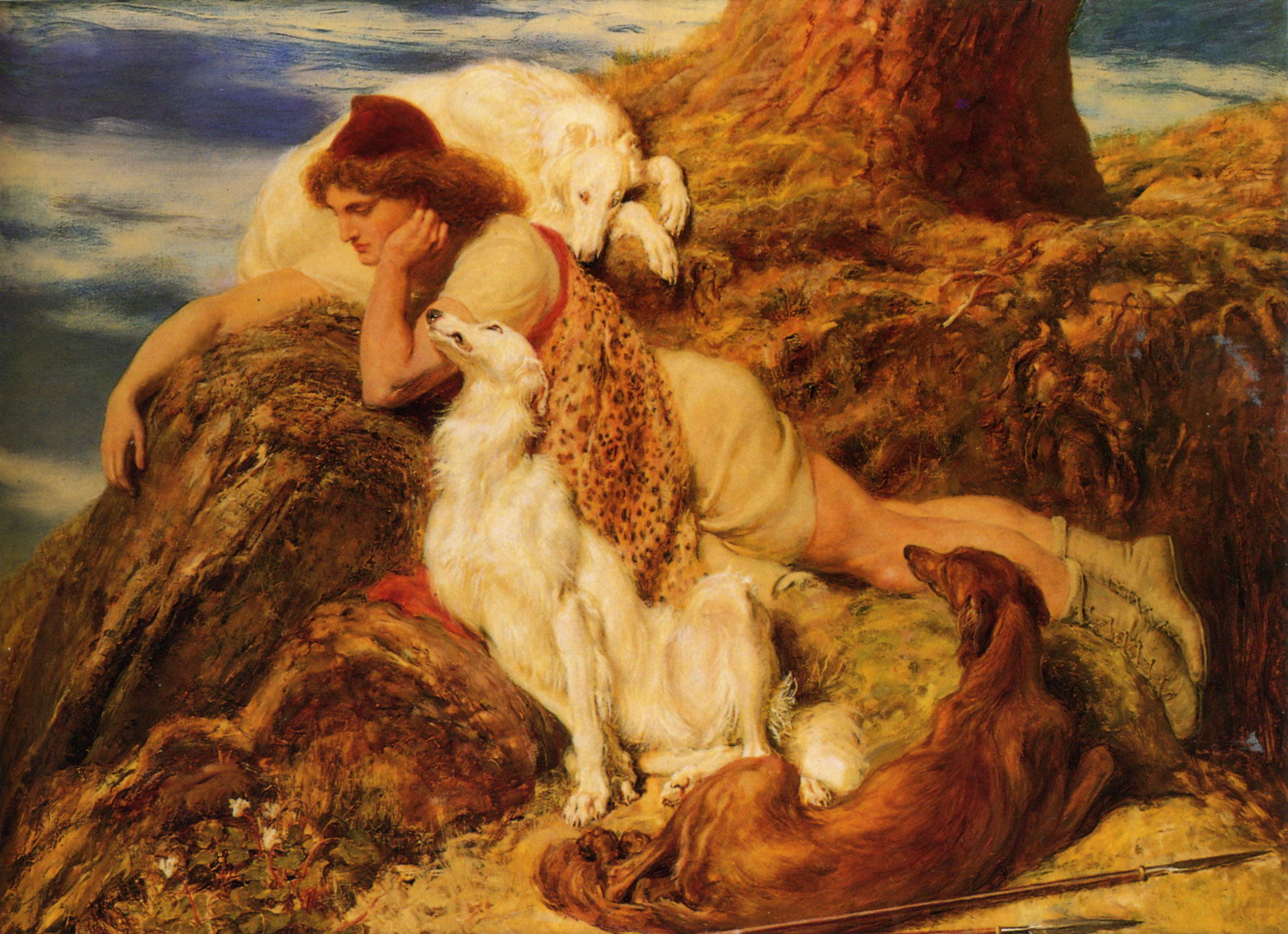 Endymion by Briton Riviere-English Painting