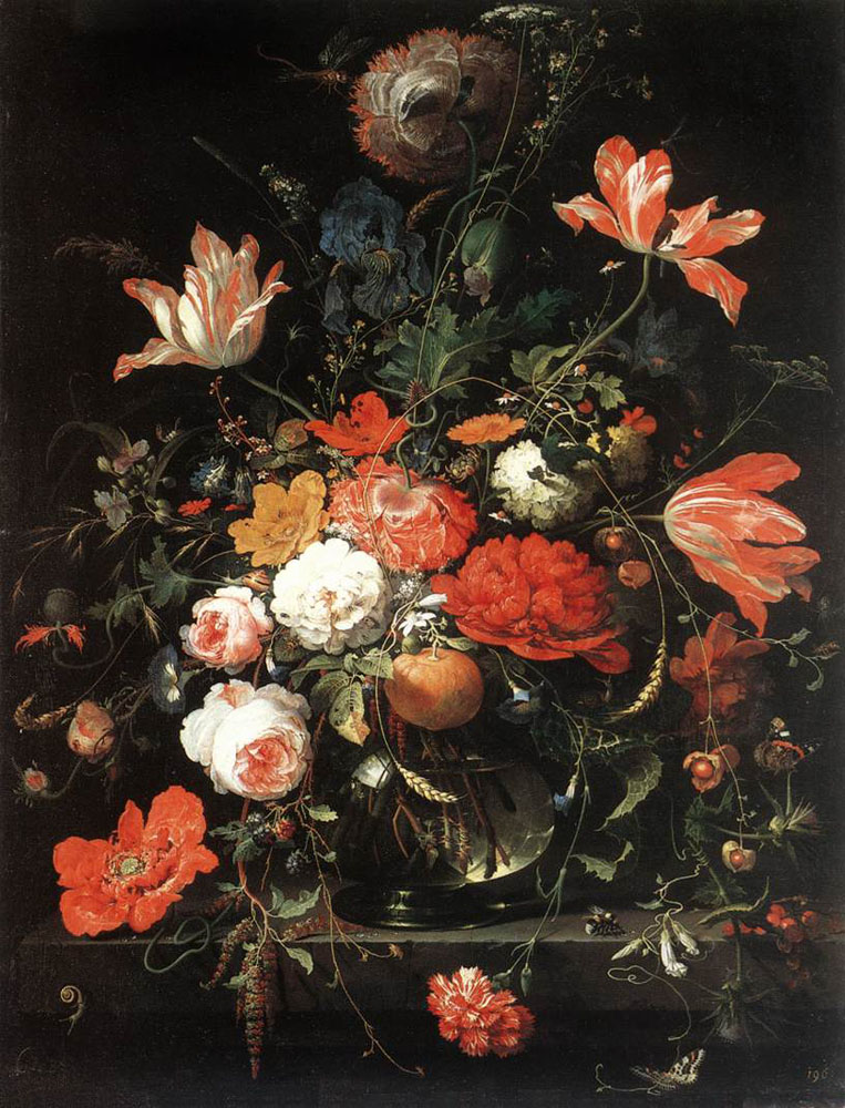 Flowers by Abraham Mignon