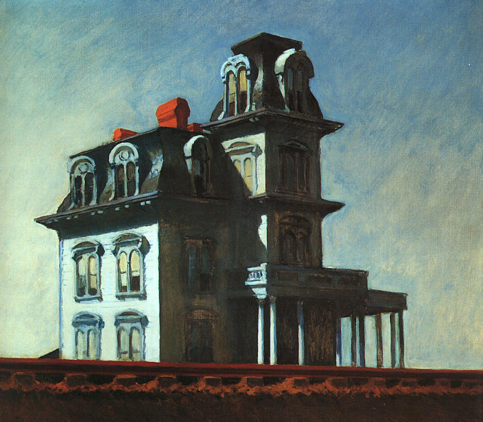 House by the Railroad by Edward Hopper