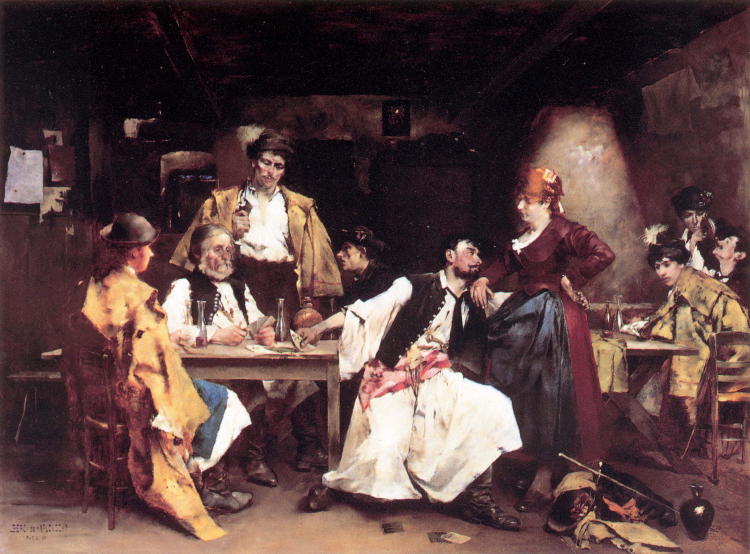 In the tavern by Bertalan de Karlovsky