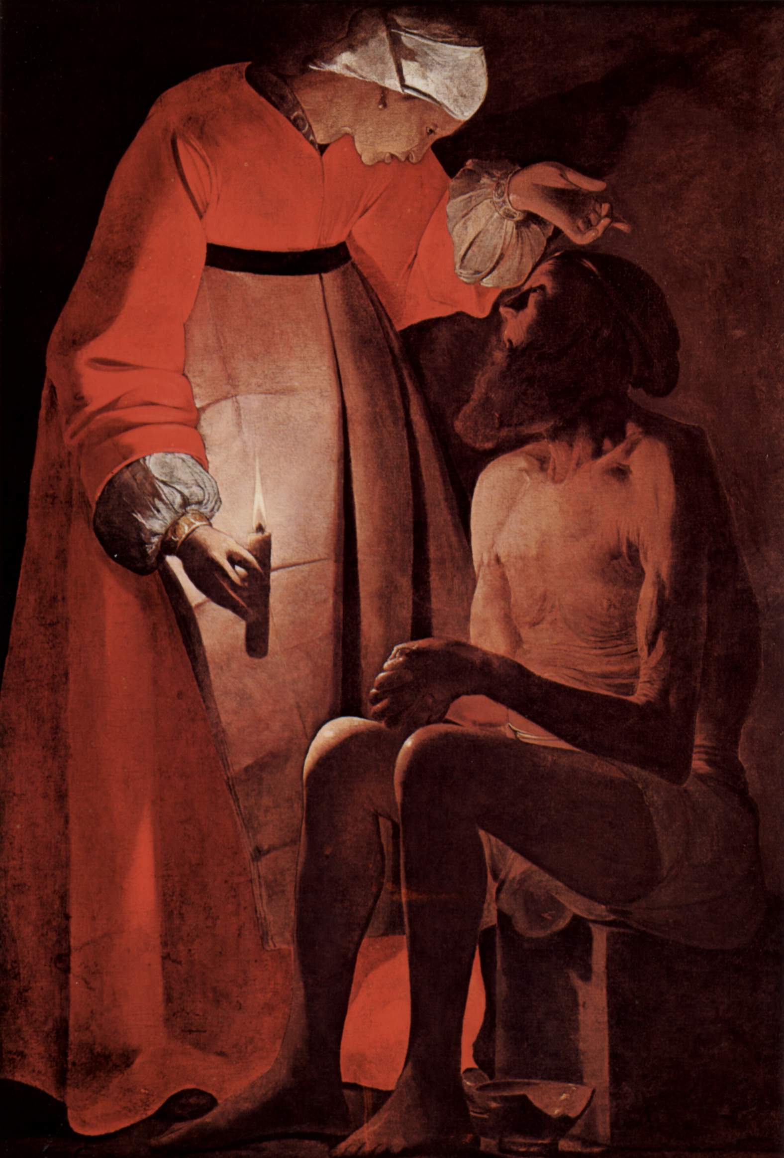 Job mocked by his wife by Georges de La Tour
