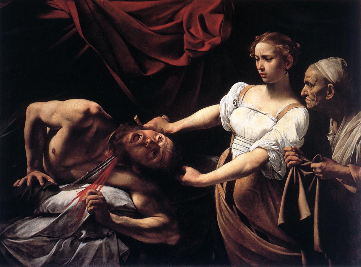 Judith Beheading Holofernes by Caravaggio-History Painting
