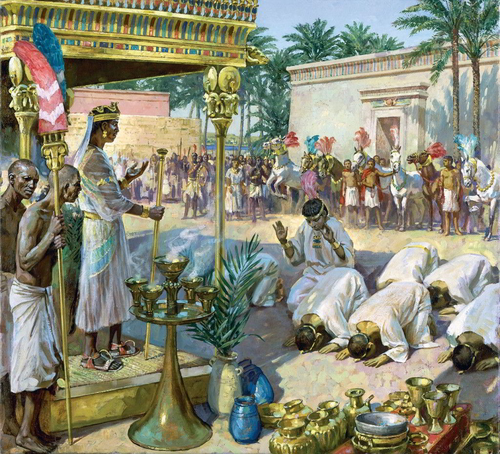 King Piye in Egypt by James Gurney