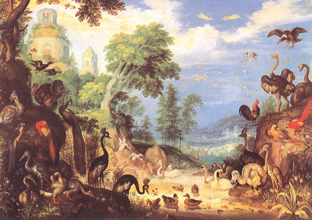 Landscape with Birds by Roelandt Jacobsz Savery-Oil Painting