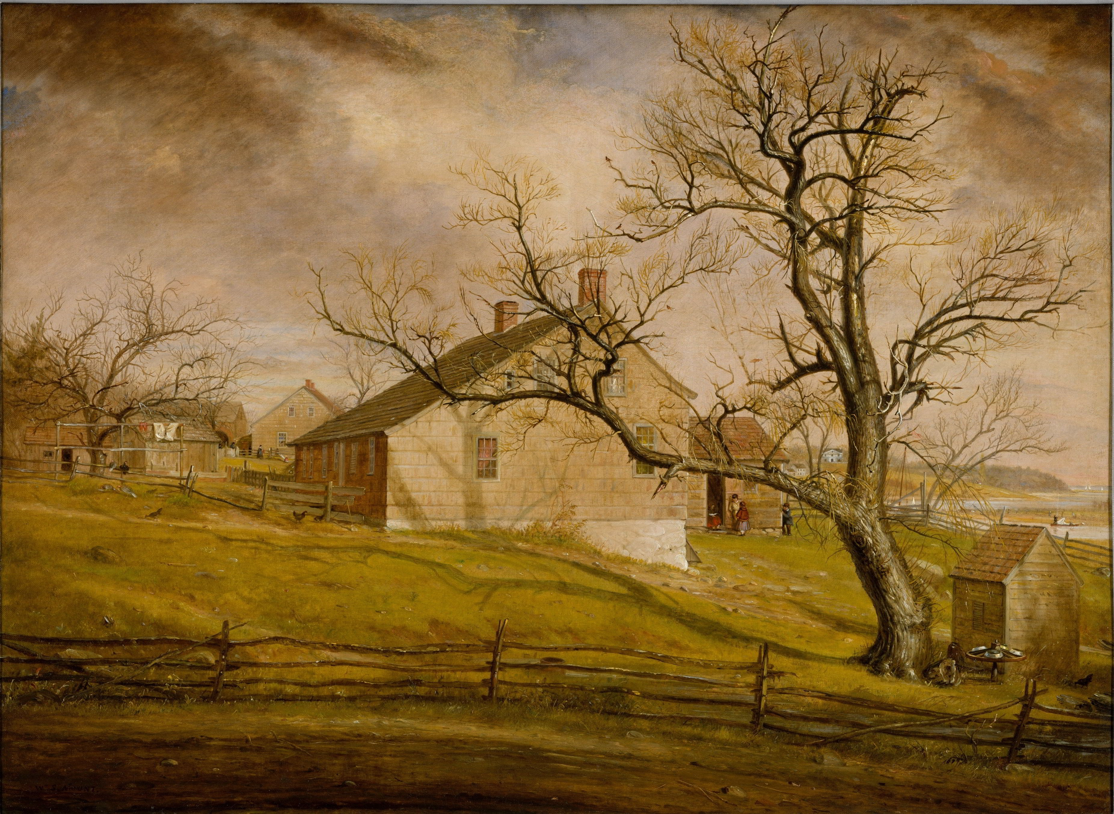 Long Island Farmhouses by William Sidney Mount
