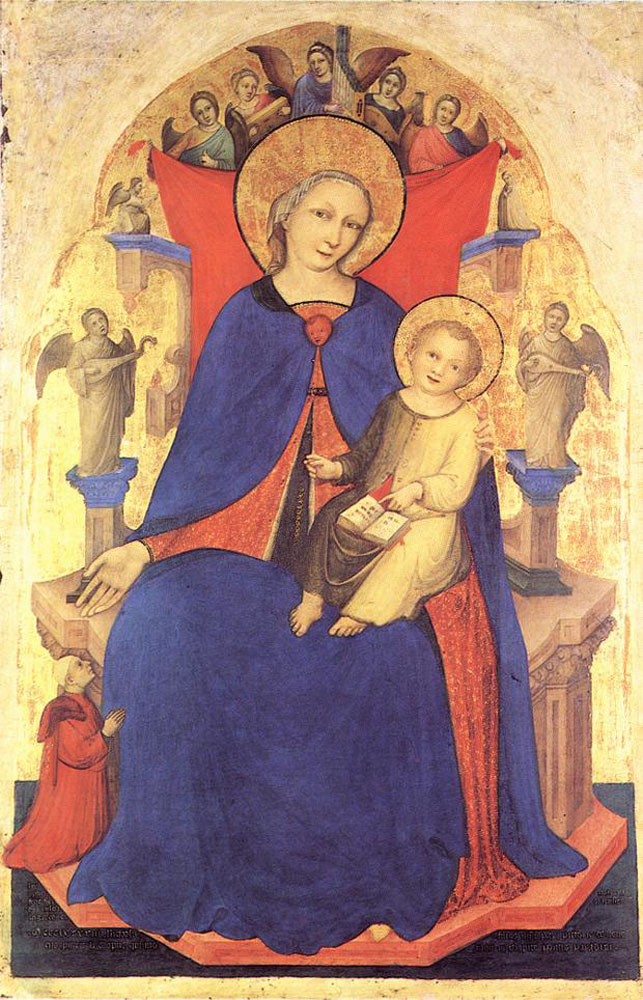 Madonna and Child and a Devotee by Niccolo Di Pietro