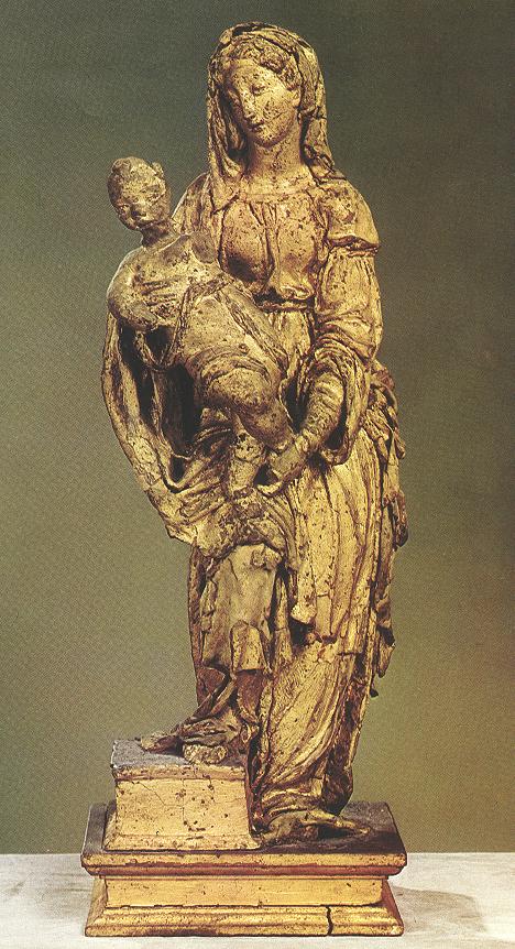 Madonna and Child by Jacopo Sansovino-Sculpture