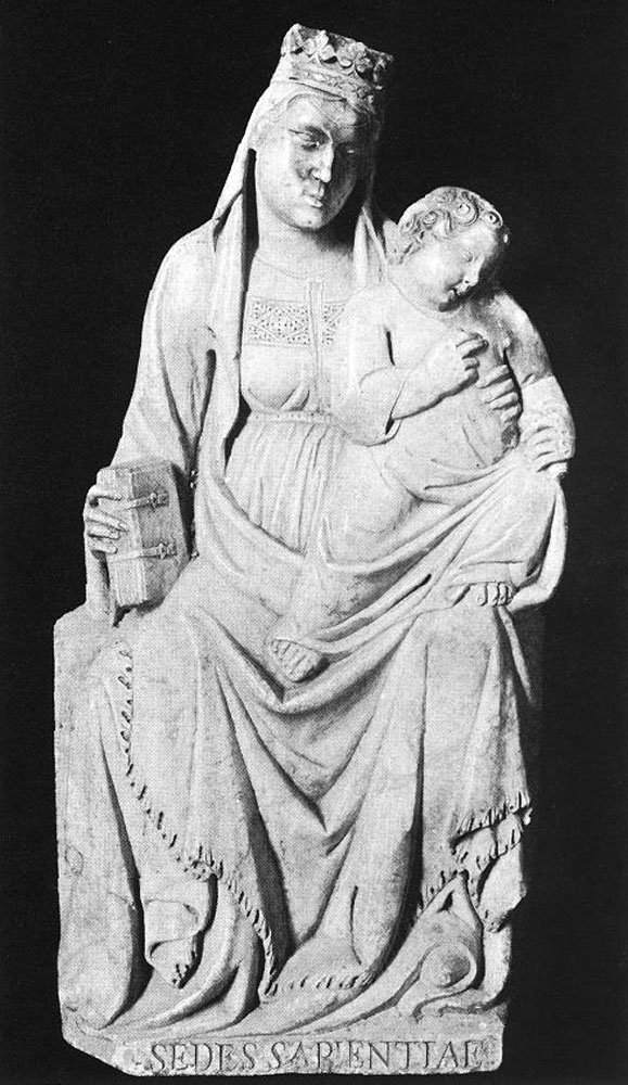 Madonna and Child by Tino Da Camaino-Sculpture