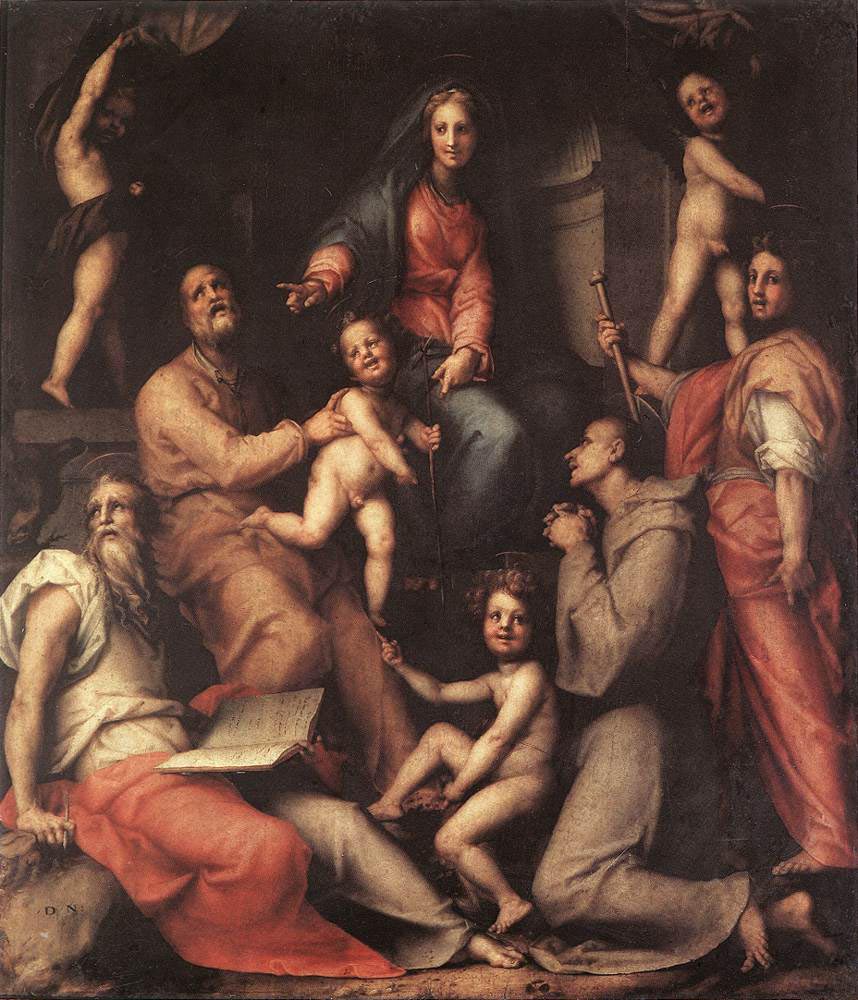 Madonna and Child with Saints by Jacopo Pontormo