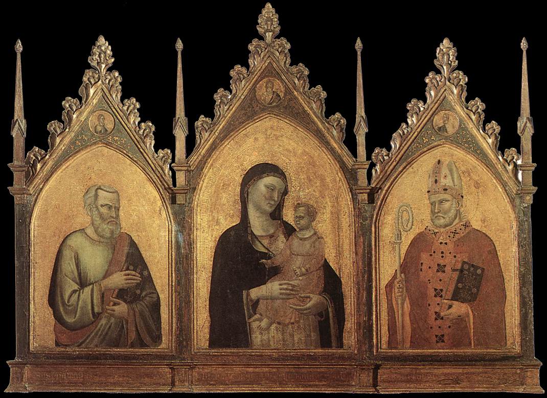 Madonna and Child with Sts Matthew and Nicholas by Bernado Daddi