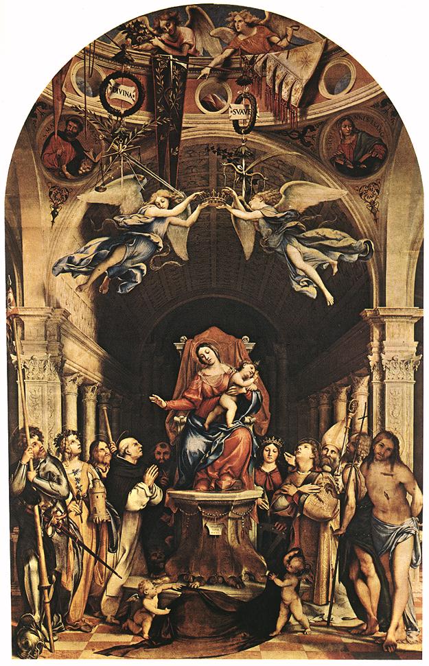 Madonna with the Child and Saints by Lorenzo Lotto