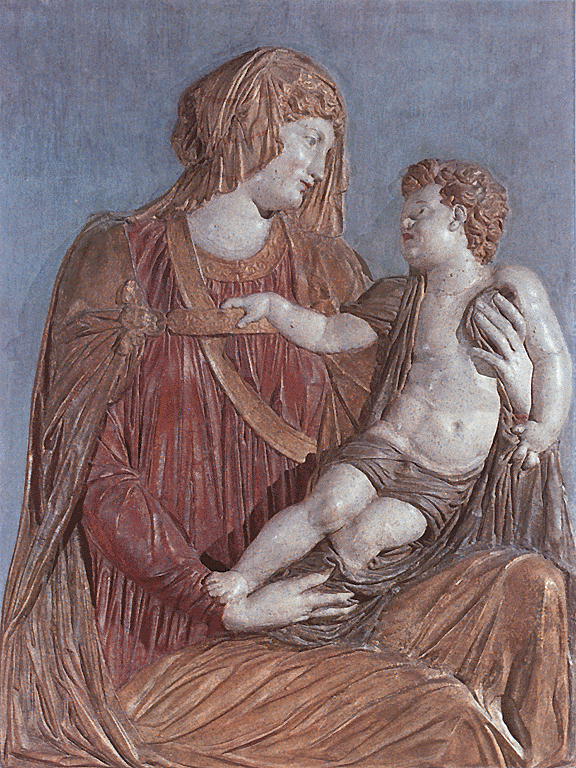 Madonna with the Child by Jacopo Sansovino-Sculpture