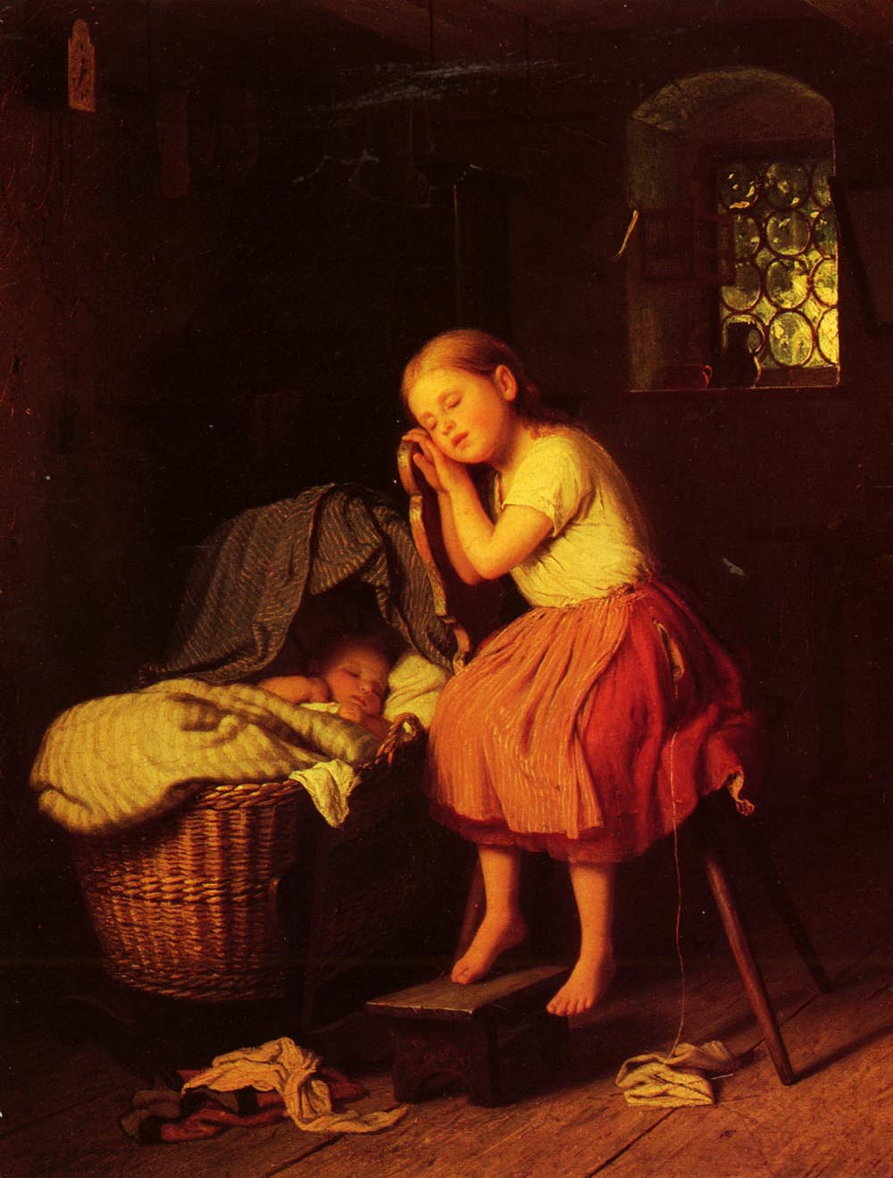 Mittagsruhe by Johann Georg Meyer von Bremen - ArtPaintingArtist