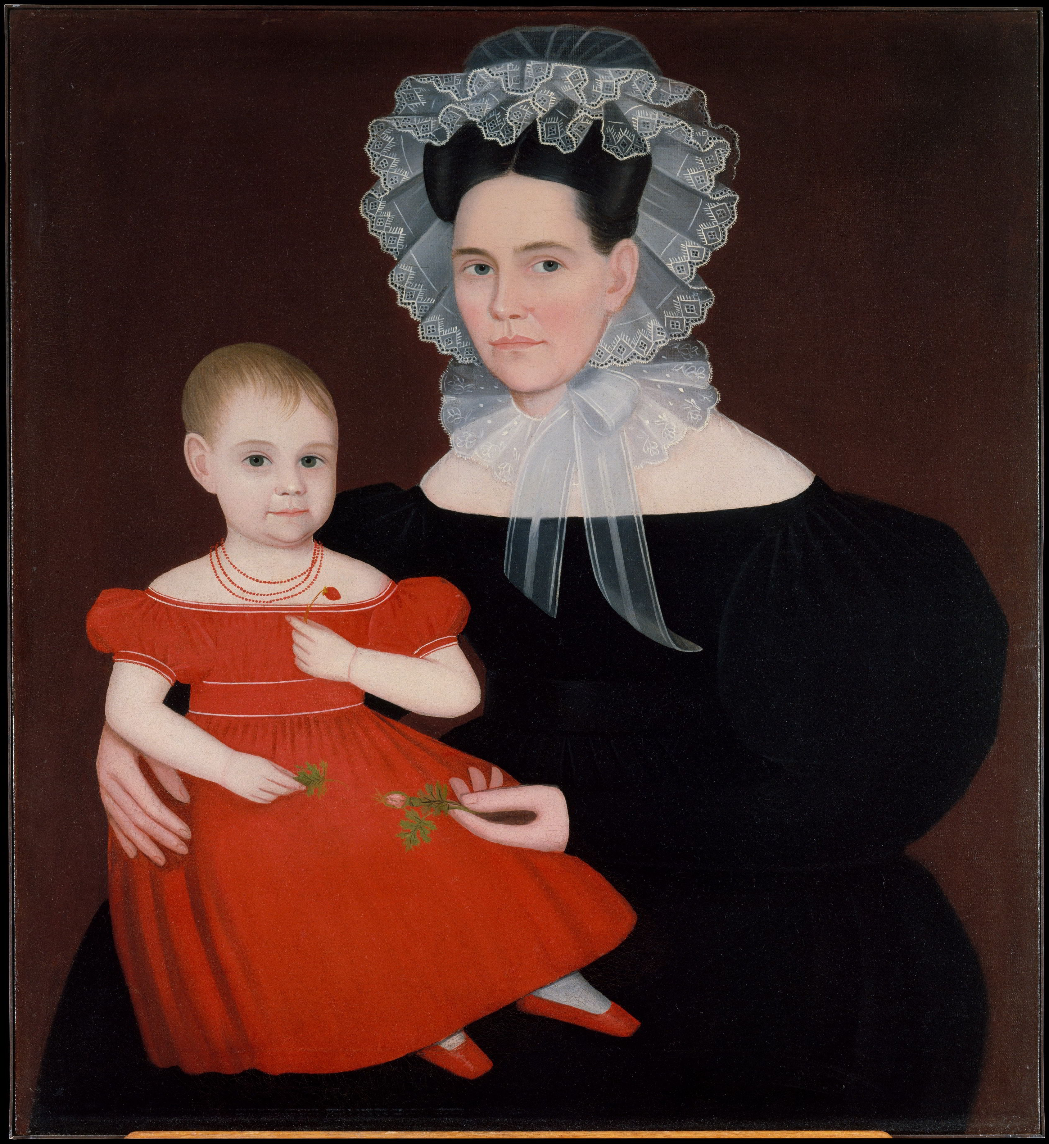 Mrs. Mayer and Daughter by Ammi Phillips