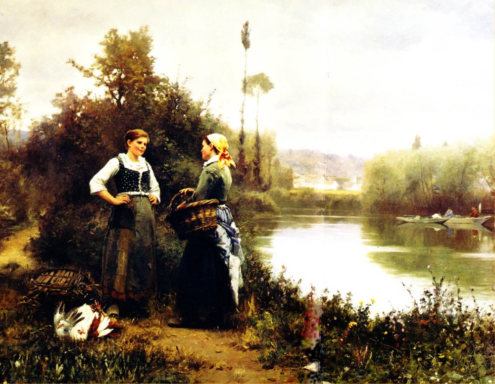 On the Way to Market by Daniel Ridgway Knight
