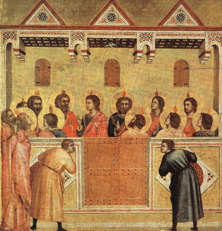 Pentecost by Giotto-History Painting