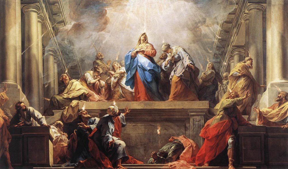 Pentecost by Jean, II Restout