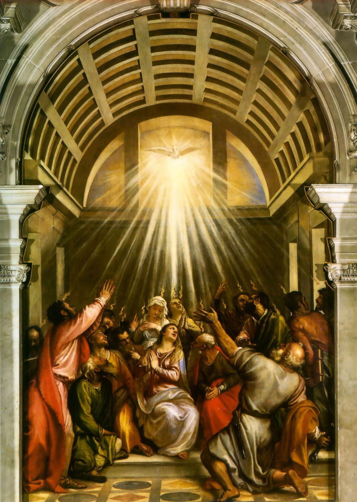 Pentecost by Titian-History Painting
