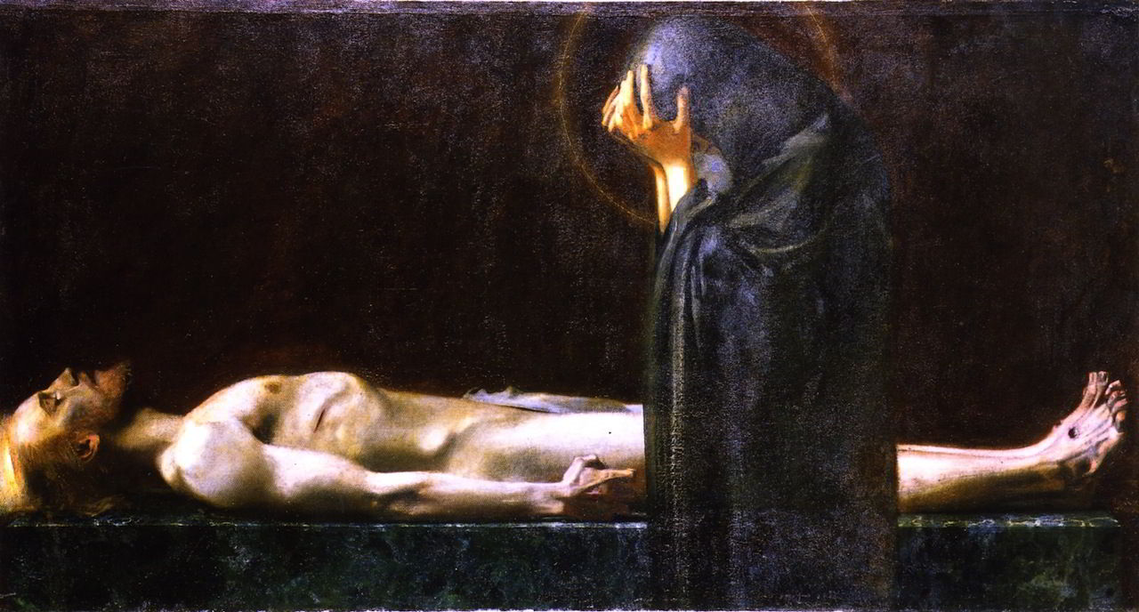 Pieta by Franz von Stuck-Oil Painting
