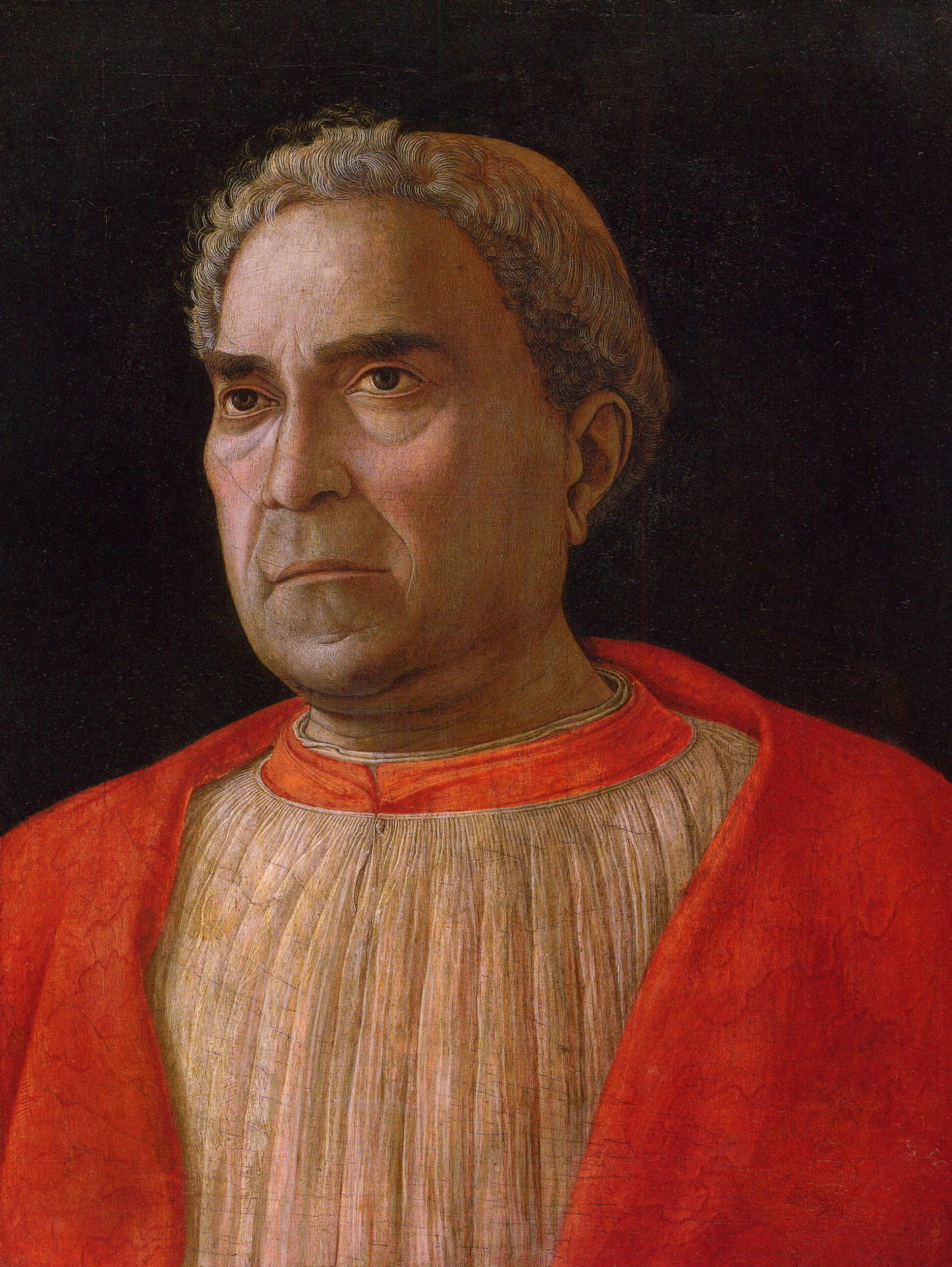 Portrait of Cardinal Lodovico Trevisano by Andrea Mantegna