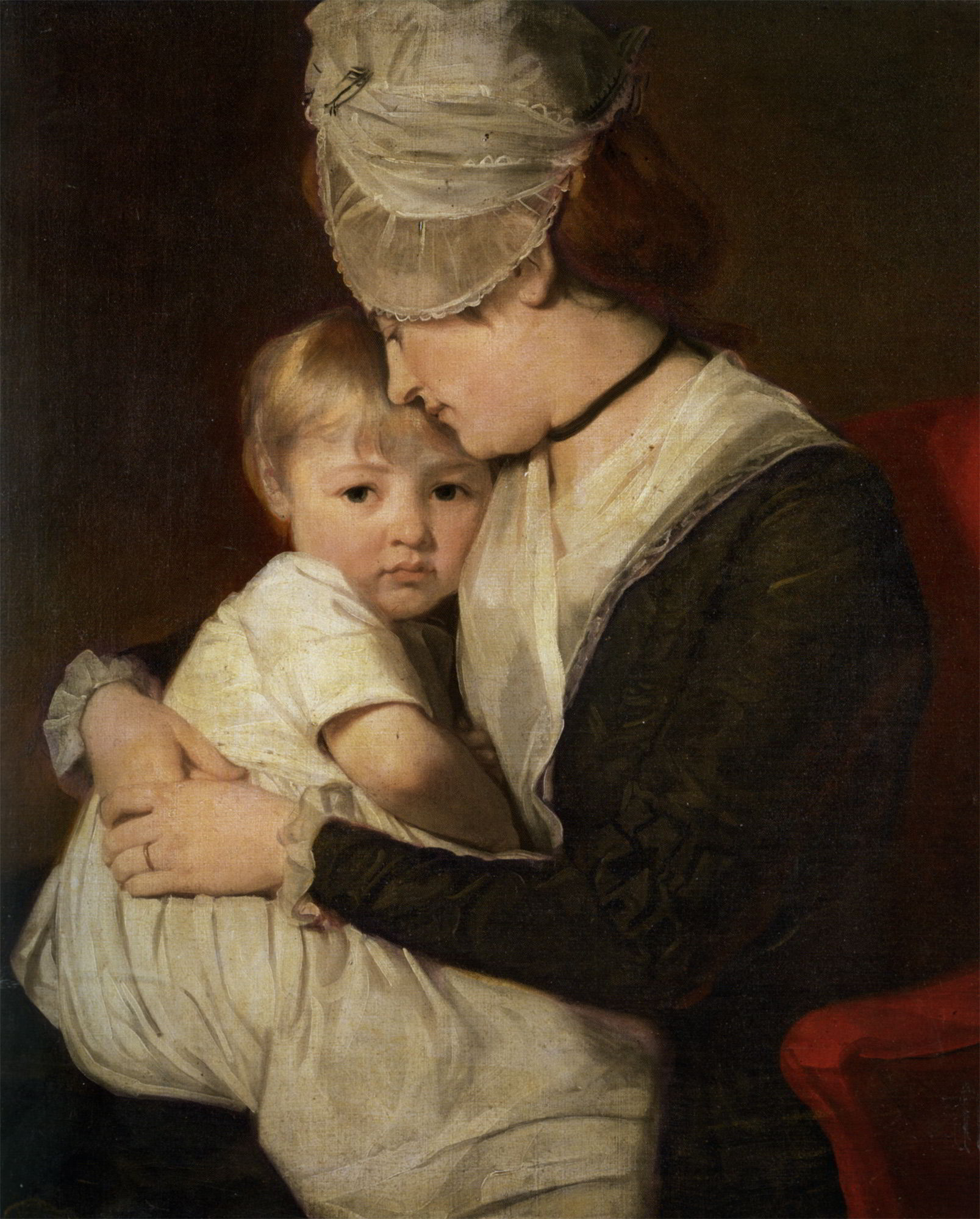 Portrait of Mrs Anne Carwardine and her Eldest Son Thomas by George Romney-Portrait Painting