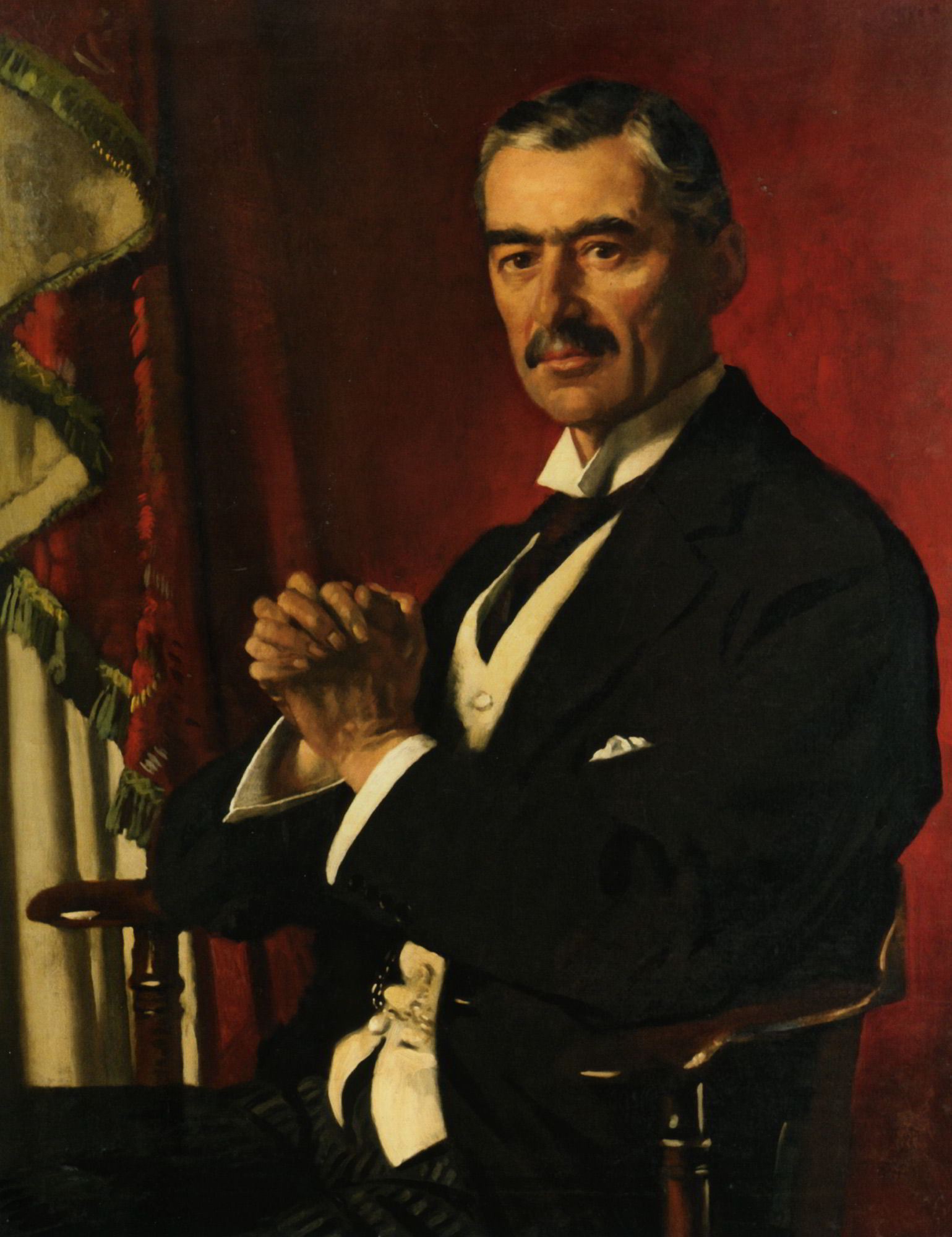 Portrait of Neville Chamberlain by Sir William Newenham Montague Orpen