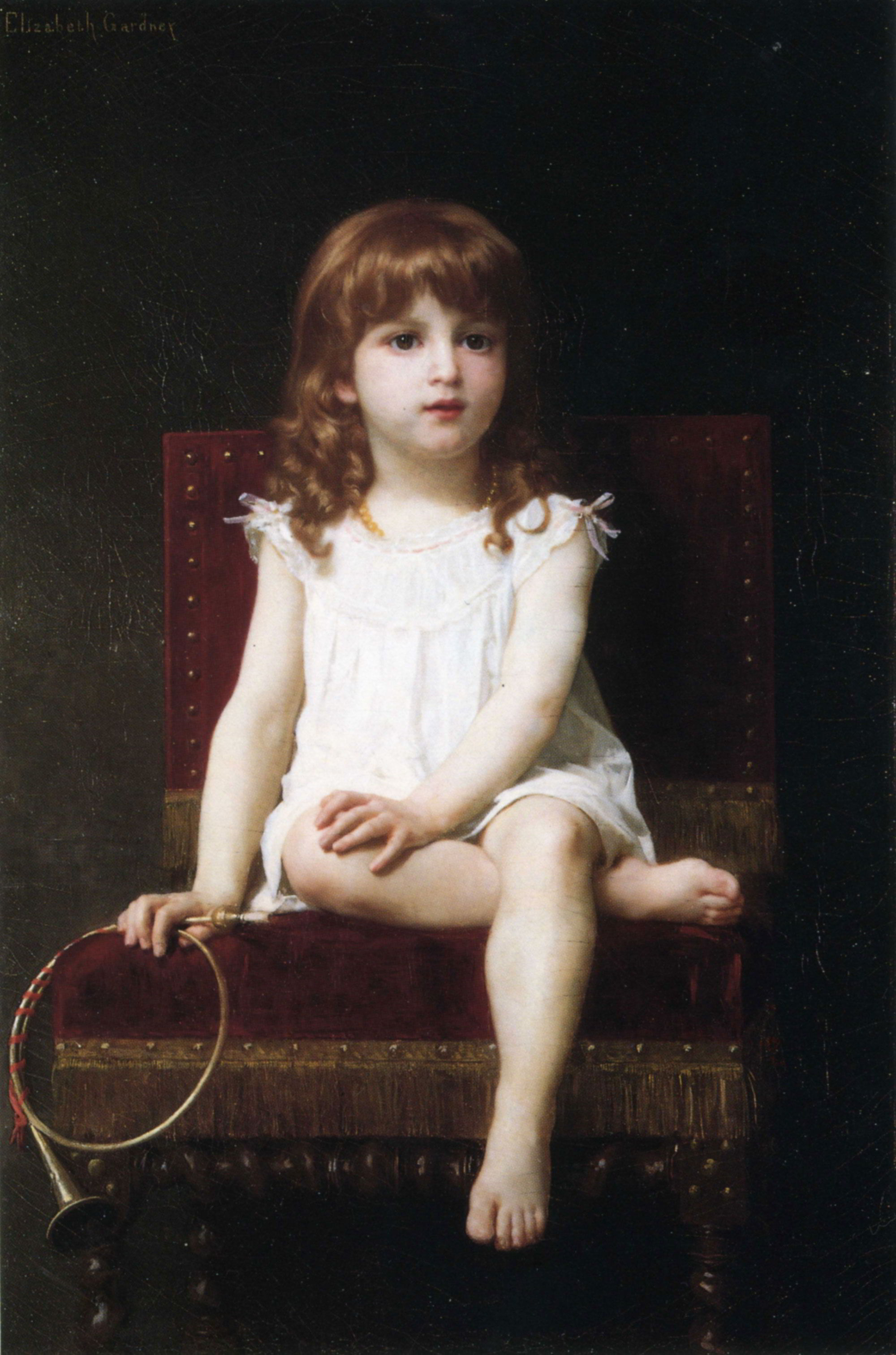Portrait of Rudyard Kipling's Daughter by Elizabeth Jane Gardner Bouguereau